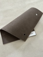 Tissu floqué éco-responsable certifié GRS de 1,3 mm, aspect cuir recyclé, en fibres de vache, matière suédée pour la doublure de chaussures et de sacs
