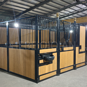 أنظمة كشك الحصان الجاهزة الهيكل الصلب كشك الحصان اللوحة الأمامية انزلاق الباب الحصان مستقرة - Product Image 6