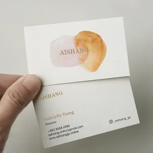 Custom Logo Printing Your Own Text Business Cards Paper Matte Glossy Finishing Luxury Exhibition Name Card.