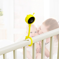 Caméra HD 2MP avec détection de température pour intérieur, prise en charge de la connexion Bluetooth, moniteur pour bébé Wifi avec vision nocturne, son et mouvement
