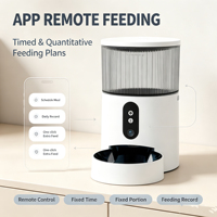 Distributeur automatique de nourriture pour animaux de compagnie intelligent avec caméra WiFi 3L, alimentation programmée pour chats et petits chiens