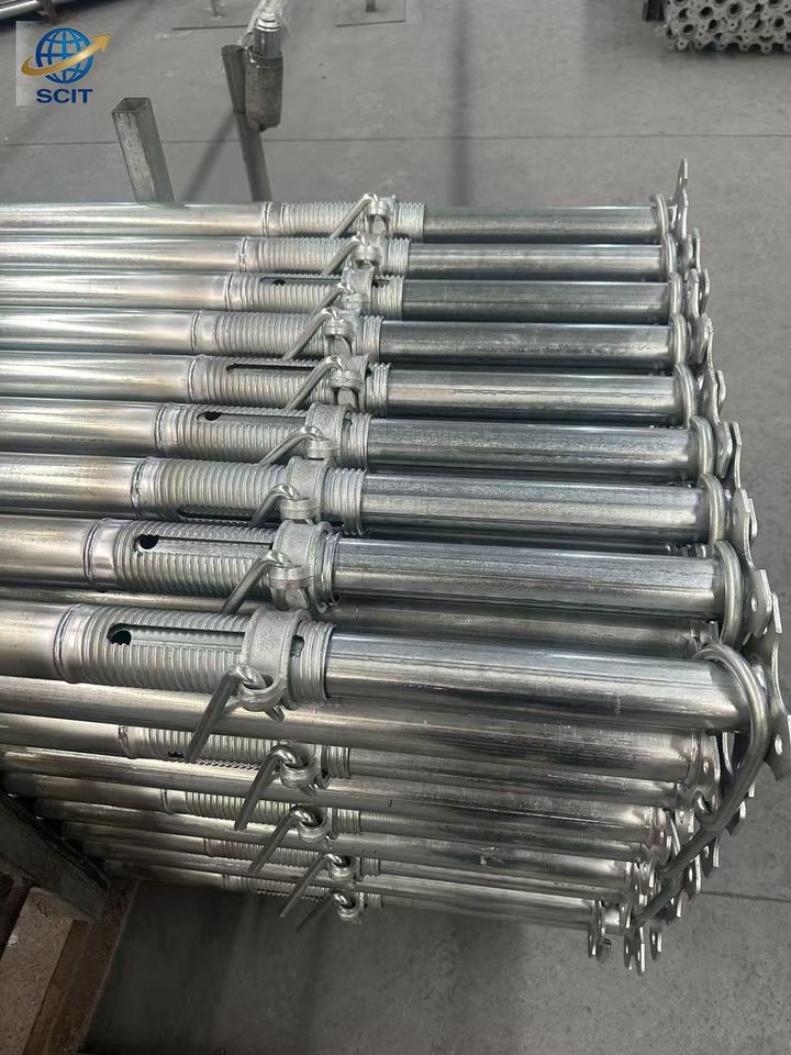 Adjustable Galvanized Steel Prop Shoring Jacks for Industrial Building ...