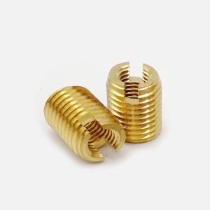 Tuerca métrica personalizable de acero al carbono con cierre de inserción autorroscante modelo <span class=keywords><strong>M6</strong></span>, incluye tornillo de aluminio Chapado en zinc, latón inoxidable - Product Image 1