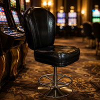 Fauteuils de casino de luxe modernes SUCCESSOR Heavy Duty Base avec base en métal et support dorsal haut, commande en gros, fabricant, logo OEM