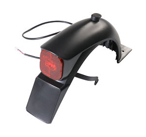 Garde-boue arrière résistant à l'eau pour trottinettes électriques Ninebot <span class=keywords><strong>KickScooter</strong></span> E2/E2 Plus, ensemble de support de feu arrière - Product Image 1