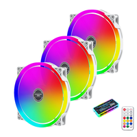 Ventilateurs de boîtier ARGB PWM RGB 120mm X 25mm pour ventilateurs d'ordinateur PC Speedy avec dissipateur thermique en plastique à roulement à billes