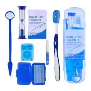 8合1旅行牙刷正畸工具包牙科卫生工具包