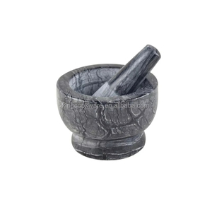 Kit de pilon et de mortier en <span class=keywords><strong>pierre</strong></span> d'épices en granit lourd de nouveau style chinois - Product Image 3