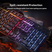 Redragon K521 Upgrade Rainbow LED Clavier de jeu filaire Anti-Ghosting Clavier de jeu filaire