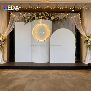 LEDA personalizado extraíble boda lujo PVC acrílico telón de fondo Decoración Para elegante lugar entrada Decoración - Product Image 1