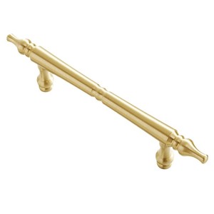 Solid Brass Cabinet Door Handle Single Hole Gold Color Lever Style Minimalist Design For Drawer Wardrobe Furniture Hardware - Product Image 5