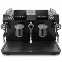 Machine à café expresso commerciale 110V 220V, pompe rotative importée 9 bars, chaudière 10L, semi-automatique, 2 groupes, pour cappuccino et latte