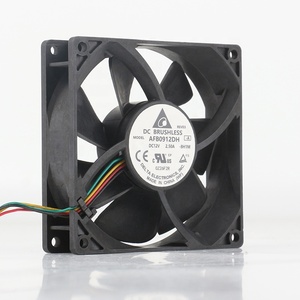 Delta 5V 24V 48V DC 12V 2.50A AC EC 9025 90X90X25MM 9CM Cojinete de bolas doble 4 cables PWM Flujo axial <span class=keywords><strong>violento</strong></span> AFB0912DH Ventilador de refrigeración - Product Image 1