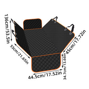 Pronto-Feito <span class=keywords><strong>Pet</strong></span> Car Seat Almofada Traseira Almofada de Algodão Impermeável Anti-Slip Anti-Dirty Características Sólidos Padrões de Impressão para Gatos Cães - Product Image 5
