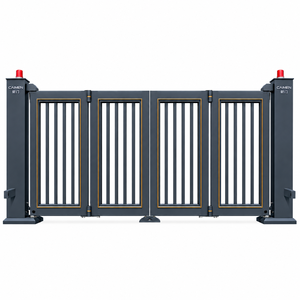 Puerta Plegable Retráctil de Aluminio Industrial, Puerta de Seguridad Automática Resistente para Almacenes y Perímetros de Fábricas - Product Image 1