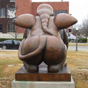 Statue de femme nue en bronze grandeur nature allongée, sculpture de femme nue en bronze pour rue piétonne - Product Image 6