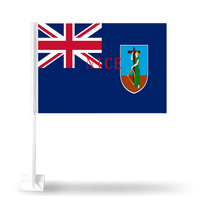 Drapeau de toit de voiture personnalisé des îles Turques et Caïcos, drapeau en polyester à fixer sur véhicule pour affichage extérieur et célébrations
