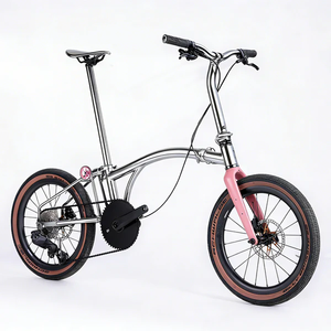 HEXATI T20 edición juvenil, aleación de titanio aerodinámica completa, 12 velocidades, bicicleta <span class=keywords><strong>Brompton</strong></span> G line de titanio aerodinámico completo. - Product Image 5