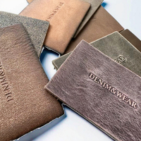 Étiquette personnalisable en cuir véritable vintage écologique pour jeans, patchs thermocollants lavables de haute qualité, modèle imprimé haute technologie 'Tag' ancien