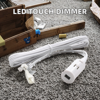 Interrupteur tactile à intensité variable FICLUX DC12V/24V pour panneau en bois, 3A 36W IP22, interrupteur encastré intelligent pour bande LED, à détection inductive
