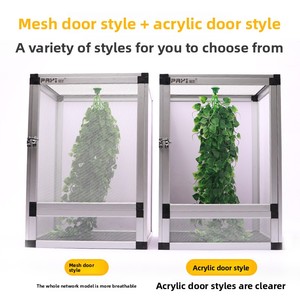 Cage en maille tissée transfrontalière Climbing Art <span class=keywords><strong>PAYI</strong></span> pour reptiles, boîte d'élevage en alliage d'aluminium pour caméléons avec ventilation détachable - Product Image 5