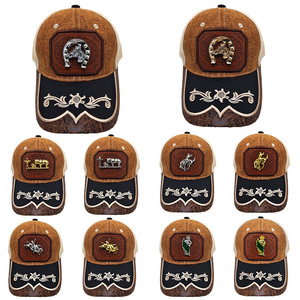 Gorra Trucker Richardson Unisex de Malla con Diseño de Caballo Plateado en 3D, Gorra Vaquera Estilo Western Bellamente Bordada para Uso Casual, Exteriores y Hip Hop - Product Image 3