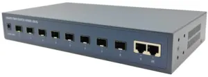 Sakelar agregasi 8-10/100/1000M serat optik dengan 2 Gigabit RJ45 sakelar Ethernet DeskTop Uplink