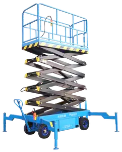 가위 리프트 플랫폼 전기 유압 고도 차량 높은 고도 작동 리프팅 및 하강 차량