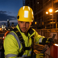 Casque de sécurité de chantier en ABS avec bandes réfléchissantes pour la protection de la tête
