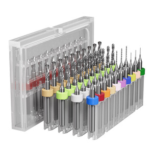 Forets hélicoïdaux en carbure de tungstène Lansheng pour circuits imprimés, 0,1-3,175 mm, longueur métrique, tige droite, queue hexagonale - Product Image 2