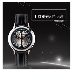 2024 da dây đeo màn hình cảm ứng kỹ thuật số Đồng hồ reloj unisex khái niệm Sáng Tạo Cuộc sống cây LED ánh sáng đồng hồ - Product Image 4