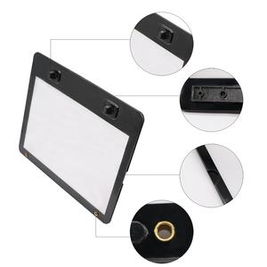 काले डिलक्स संदेश धारक स्टेनलेस स्टील बढ़ते शिकंजा और पागल के साथ क्लब कार गोल्फ गाड़ी के लिए 101808301 101808302 - Product Image 5