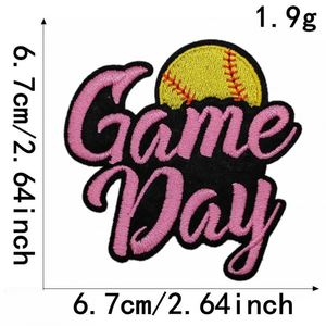 <b>Iron</b> on Embroidery Game Day Patch for Clothes Hat Decoration Gift - Product Image 4