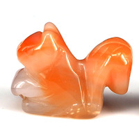 Cristaux de guérison personnalisés Huiying, sculptures d'écureuils, ensemble de 26*40mm, artisanat