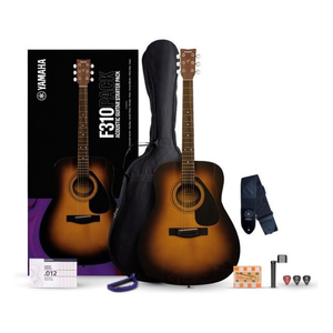 Guitare acoustique F310 en acajou, finition Tobacco Brown Sunburst, échelle de 634 mm, pack de démarrage idéal pour débutants - Product Image 2