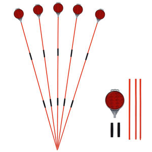Двусторонние светоотражающие столбики из стекловолокна для разметки дорог, высота 122 см - Product Image 1