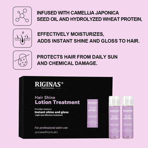 Loción Capilar Riginas <span class=keywords><strong>para</strong></span> Brillo y Reparación con Proteínas, Potenciador de Brillo <span class=keywords><strong>para</strong></span> <span class=keywords><strong>Cabello</strong></span> con Tratamiento Químico - Product Image 4