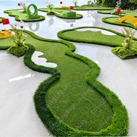 Césped Artificial Portátil para Práctica de Golf Songfa, Material de PVC, Tapete de Práctica Sintético para Jardín, Entrenamiento al Aire Libre, Juegos de Carnaval