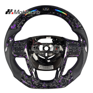 Volant intelligent LED en fibre de carbone forgée sur mesure, couleur violet, pour Chrysler 200 200S 300 300C 300S Pacifica 2011-2015 - Product Image 1
