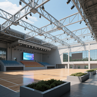 Gimnasio y estadio de edificios con estructura de acero al por mayor a excelente precio