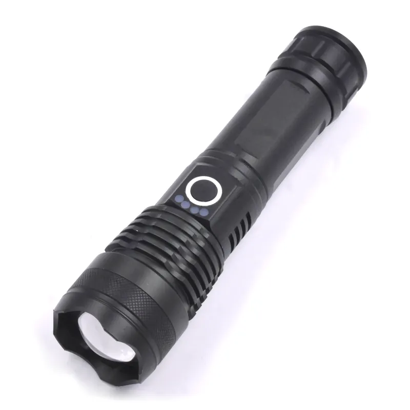 Most Powerful xhp50 XHP50.2 LED Zooming 26650 Rechargeable USB LED Flashlight Torch Battery Capacity Display Telescopic Zoom