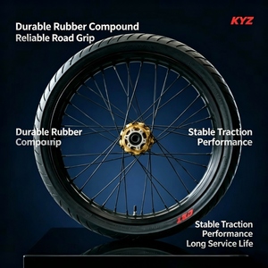 Jeu de jantes Sur Ron Light Bee X 17 pouces en alliage CNC chromé, moyeu avant et arrière, conversion Supermoto, pneu de remplacement pour moto électrique tout-terrain - Product Image 2