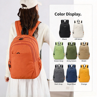 Sac à dos sport décontracté à fermeture éclair, grande capacité, sac d'étudiant tendance, en nylon imperméable, léger et durable, pour ordinateur portable