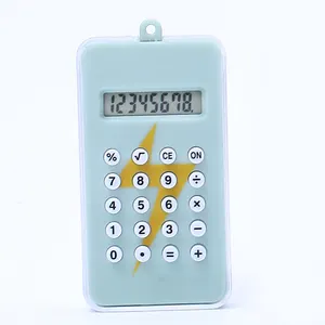 Mini Kleine Rekenmachine Aangepaste Schoolstudenten Kinderen Lcd-Display Batterij Handheld Pocket Calculator