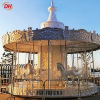 Manège de carnaval à 24 places avec moteur à entraînement par le haut, Attraction de fête foraine, Carrousel, Manege, Karussell