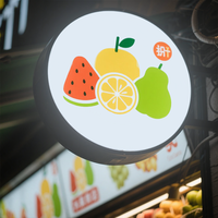 Enseigne lumineuse LED personnalisée double face ultra-mince pour signalétique extérieure, enseigne de magasin, vente au détail, usine de gros