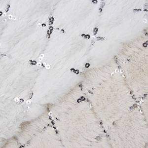 Tela Bordada Reciclada PARA EL Hogar, Tejido de Lana Personalizado <span class=keywords><strong>con</strong></span> Patrón de Lentejuelas - Product Image 3