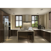 2025 Skyline Armoires de cuisine minimalistes de style moderne pour petite cuisine