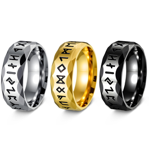 Anillos de Joyería Fina para Hombre, Anillo de Plata Antiguo, Anillo Vikingo Vintage, Anillo de Acero de Titanio <span class=keywords><strong>Juve</strong></span>, Venta al por Mayor de Moda - Product Image 3