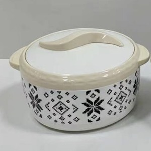 Elegante Contenedor Térmico Estampado para Alimentos 1.5L 2L 2.5L con Asa Ondulada para Catering y Buffet, Mantiene Caliente y Frío, Vajilla para Norteamérica - Product Image 6